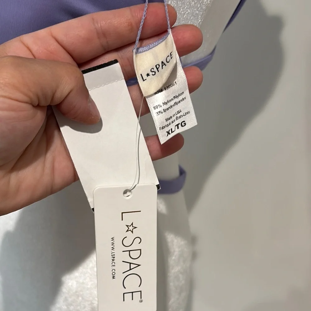 L*Space Avery Bikini Top in Wisteria XL NWT